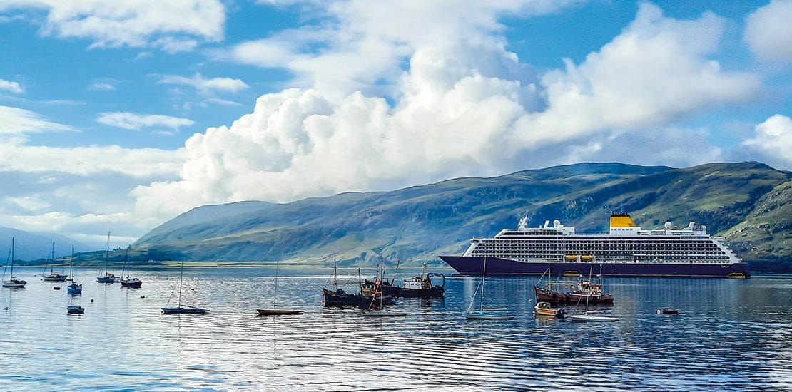 Spirit of Discovery in Ullapool, Scotland